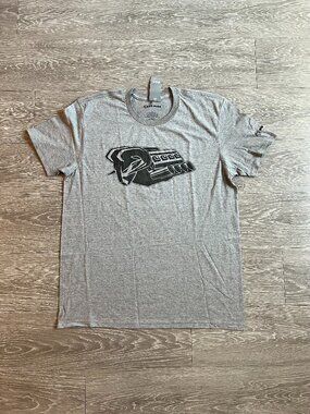 Ram Hemi Engine T-Shirt, Heather Gray, Large